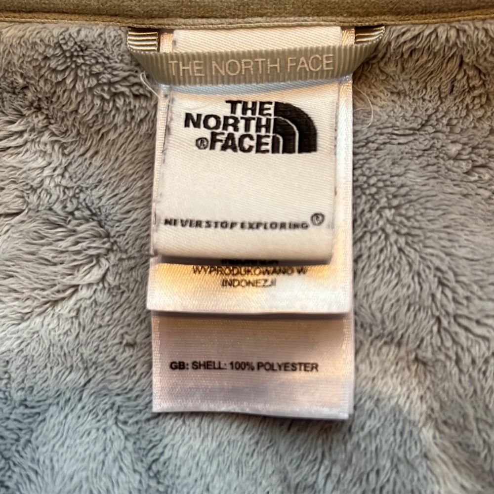 ๐HP๐Awesome The North Face Grey Knit/faux fur lined hooded zip jacket Sz S/P - Picture 11 of 14